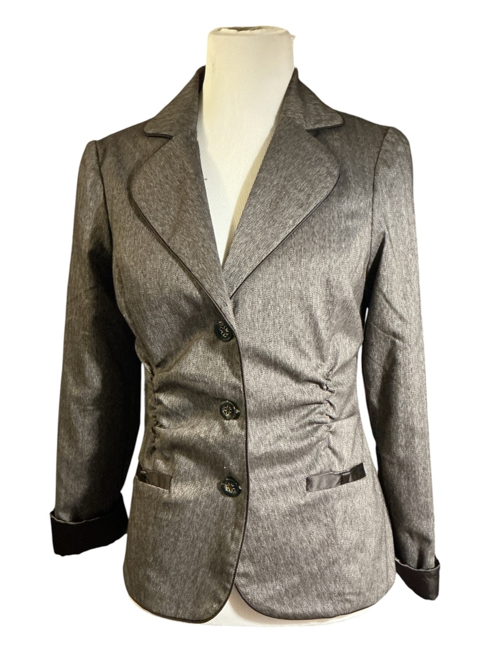 Maurices Metallic Gray Tailored Blazer
